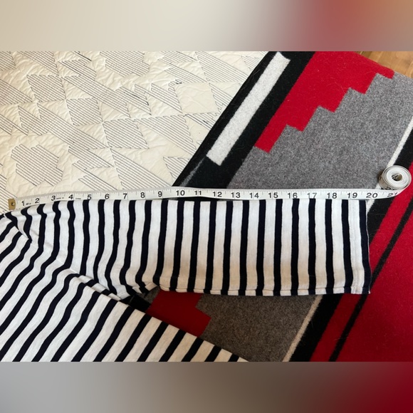 J.Crew Navy/White Striped Tee with bracelet length sleeves - Picture 10 of 11